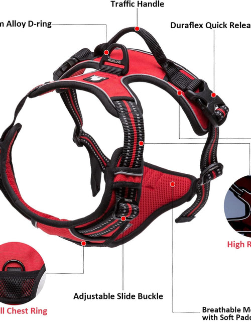 Load image into Gallery viewer, Truelove Adjustable No-Pull Dog Harness Reflective Pup Vest Harnesses Comfortable Control Brilliant Colors Tlh5651(Blue,Xs)
