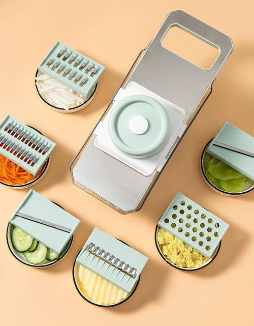 Load image into Gallery viewer, ChopMaster 6-in-1 Manual Vegetable Chopper – Ultimate Kitchen Slicer for Fast, Easy Prep  Description:
