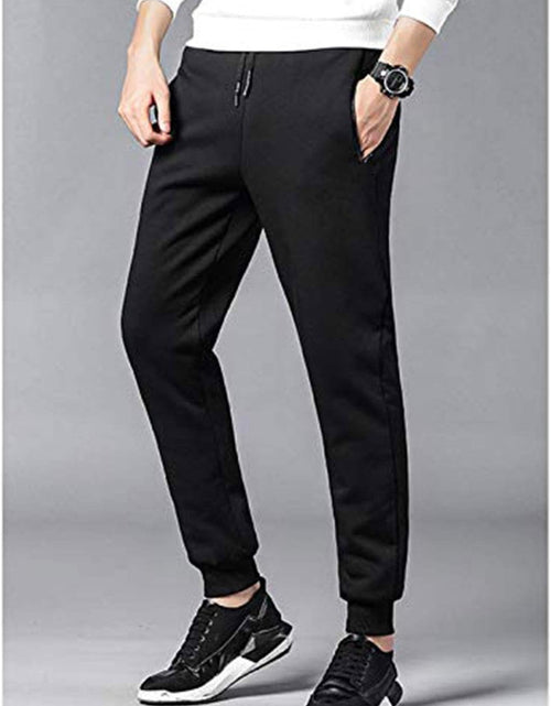 Load image into Gallery viewer, Mens Winter Warm Sherpa Lined Active Thermal Jogger Fleece Sweatpants Pant
