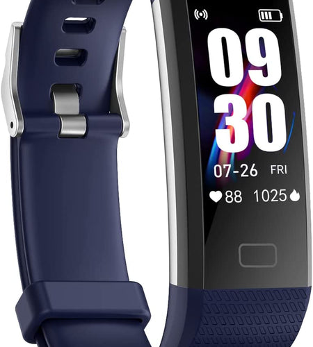 Fitness Tracker with Step Counter/Calories/Stopwatch, Activity Tracker with Heart Rate Monitor, IP68, Health Tracker with Sleep Tracker, Smartwatch, Pedometer Watch for Women Men Kids