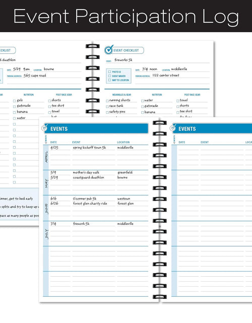 Load image into Gallery viewer, Workout Fitness Journal Nutrition Planners: Clip-In Bookmark, Sturdy Binding, Thick Pages &amp; Laminated Protective Cover (Black &amp; Gold)
