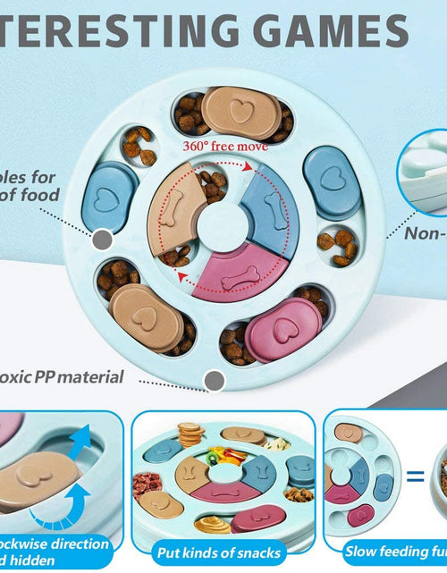 Load image into Gallery viewer, Dog Puzzle Toys, Interactive Dogs Game, Pets Enrichment Toys for Puppy Mentally Stimulating Feeding Dispenser Dog Treat Puzzle Feeder for Small,Medium and &amp; Large Dogs Brain Training
