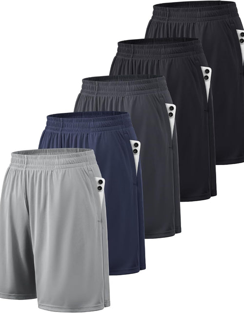 Load image into Gallery viewer, Athletic Shorts for Men with Pockets and Elastic Waistband Quick Dry Activewear
