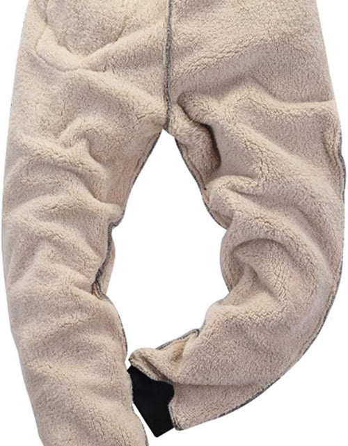 Load image into Gallery viewer, Mens Winter Warm Sherpa Lined Active Thermal Jogger Fleece Sweatpants Pant
