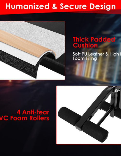 Load image into Gallery viewer, Adjustable Weight Bench and Barbell Rack Set with Weight Plate Post
