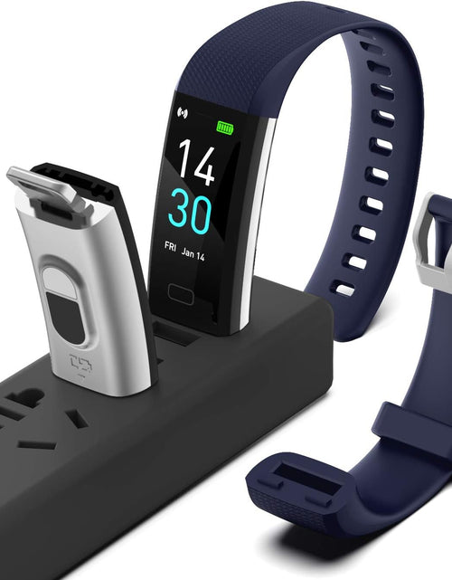 Load image into Gallery viewer, Fitness Tracker with Step Counter/Calories/Stopwatch, Activity Tracker with Heart Rate Monitor, IP68, Health Tracker with Sleep Tracker, Smartwatch, Pedometer Watch for Women Men Kids
